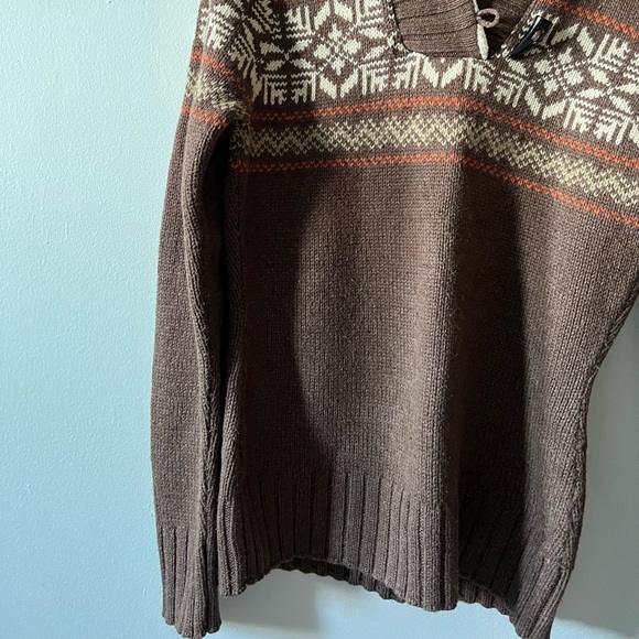 North Face Brown Fairisle Knit Sweater - Picture 5 of 6